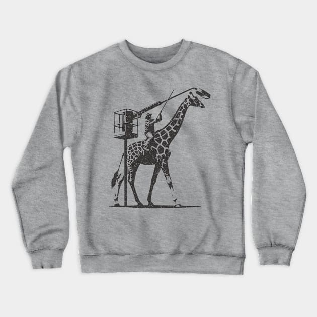 Giraffe Lift Crewneck Sweatshirt by JSnipe